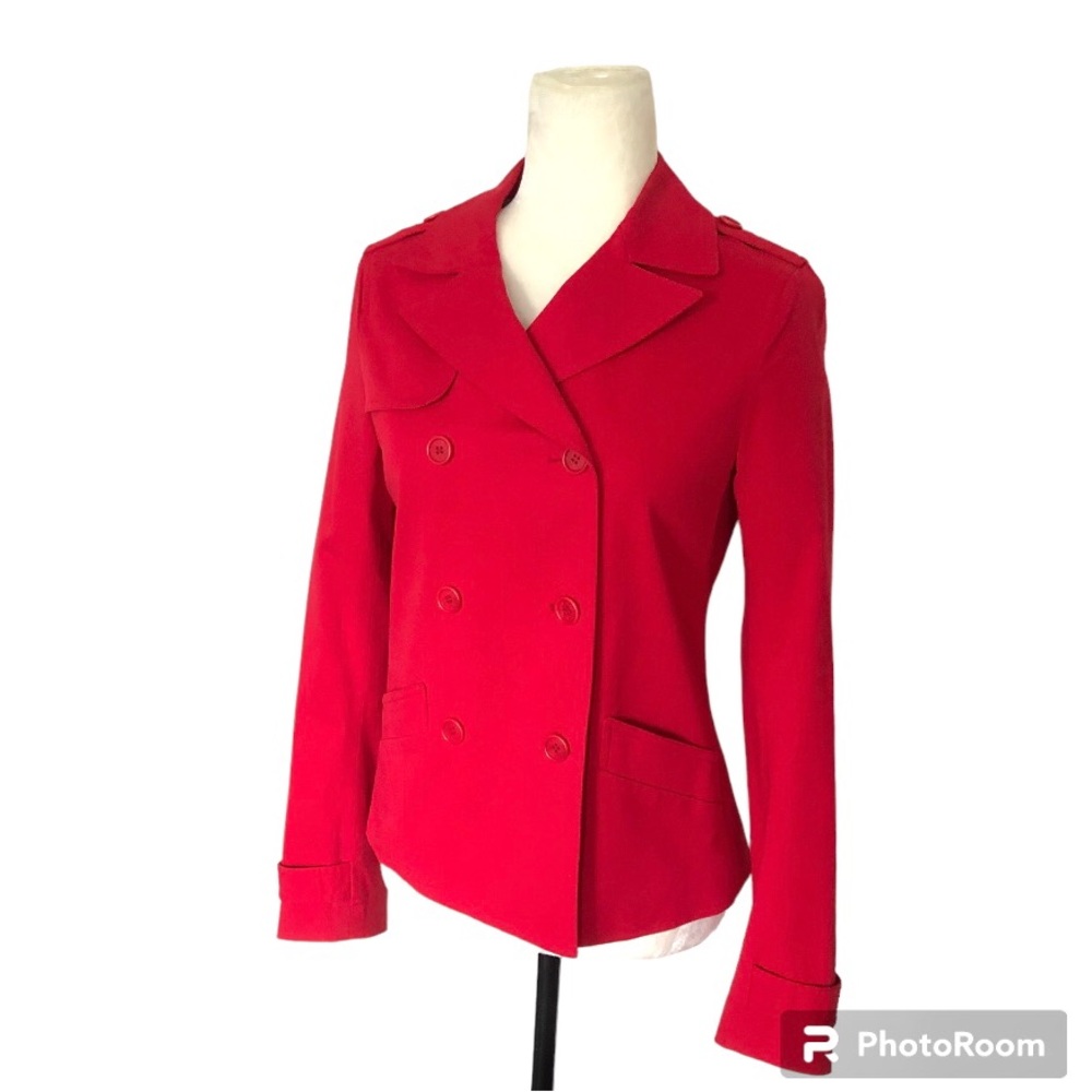 Theory Jacket Red Double Button Blazer Women’s - image 2